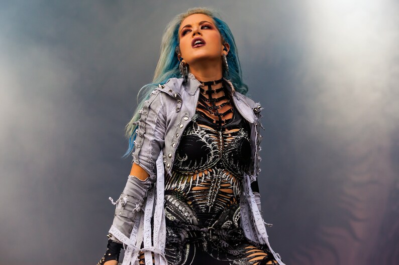 Alissa White-Gluz of Arch Enemy An Original High Quality Concert Photo Print image 2