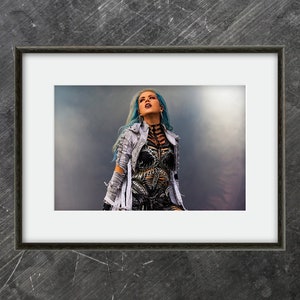 Alissa White-Gluz of Arch Enemy An Original High Quality Concert Photo Print image 1