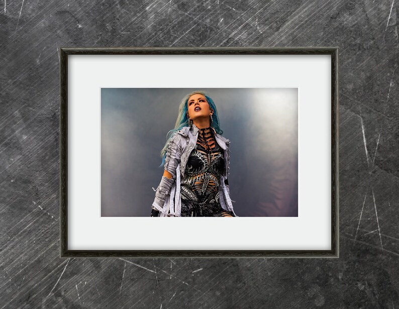 Alissa White-Gluz of Arch Enemy An Original High Quality Concert Photo Print image 1