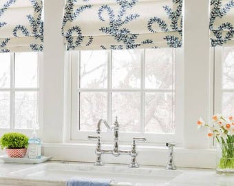 Custom Made Roman Prasana Bluebell Pinch Pleated Curtains Etsy