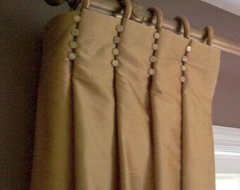 Box Pleated Drapes Etsy