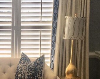 Drapes With Trim Etsy