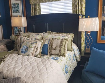 Custom Bedding Window Curtains Bed Skirts Shams Custom Etsy