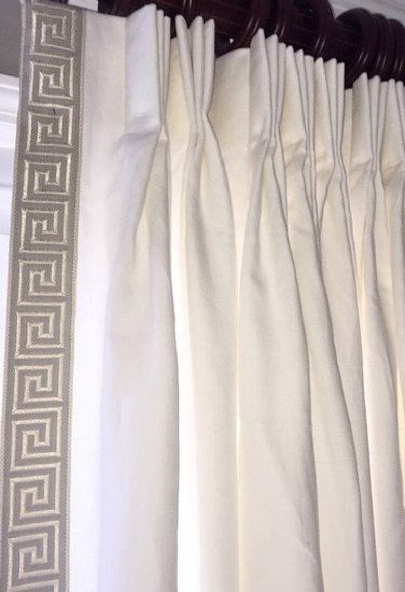 Grey Lined Curtains Floral Tree Tape Top Ready Made Pencil Pleat Curtain Pairs