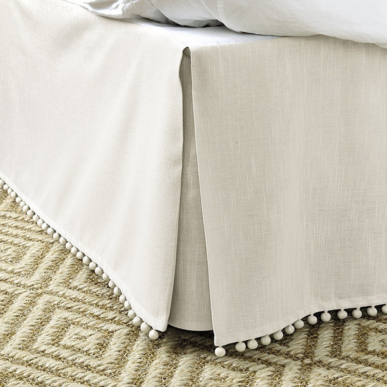 Custom made bedskirts any length Dust ruffles Bedroom Bed Etsy