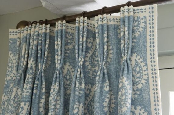 Custom Pleat Curtains Pinch Pleated Drapes French Pleat Etsy