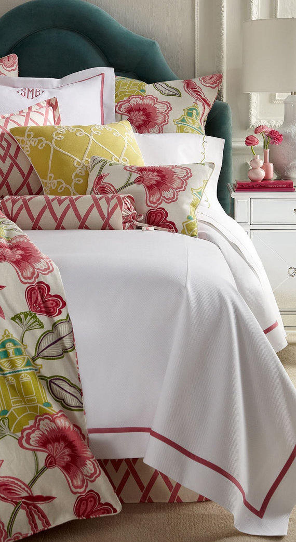 Custom made bedding Bed skirts Pillow shams Dust ruffles Etsy