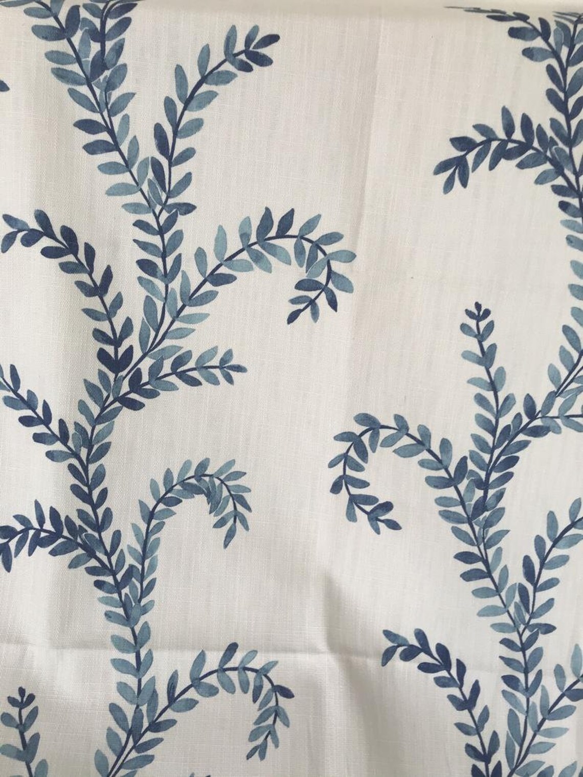 Bloomingdale bluebell linen lined drapes Spa resort color Etsy