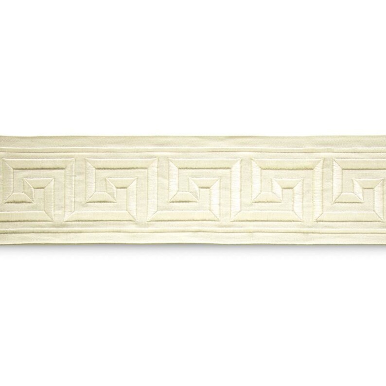 By the Yard Wide Trim 4 Inches Wide Greek Key Tape Trim Etsy