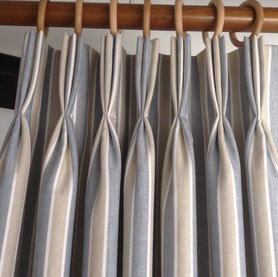 Pinch Pleated Draperies Pinch Pleated Curtains Pinch Pleated Etsy