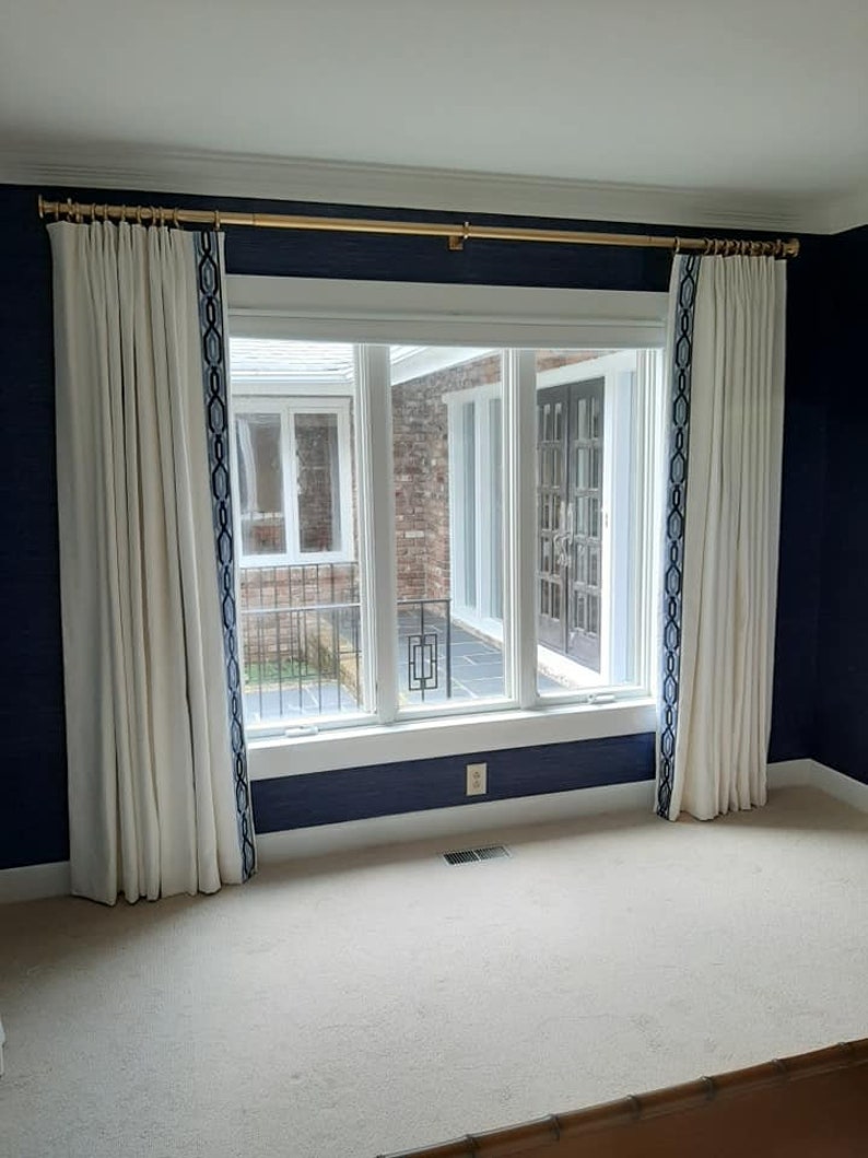 Curtains with decorative trim Drapery trim tape Drapery trim Etsy