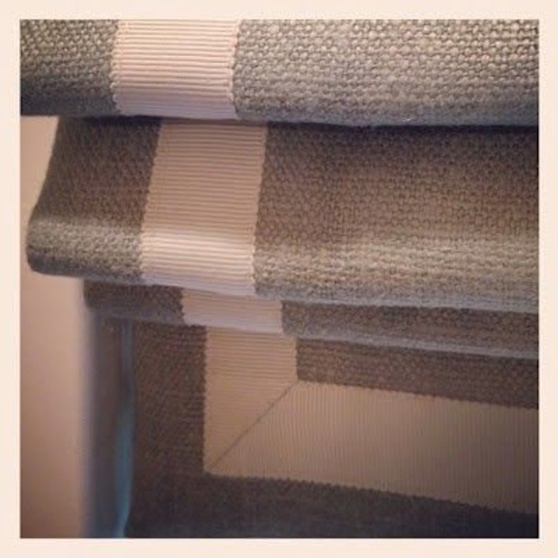 Roman shades with trim Tape trim Greek key trim Flat tape Etsy