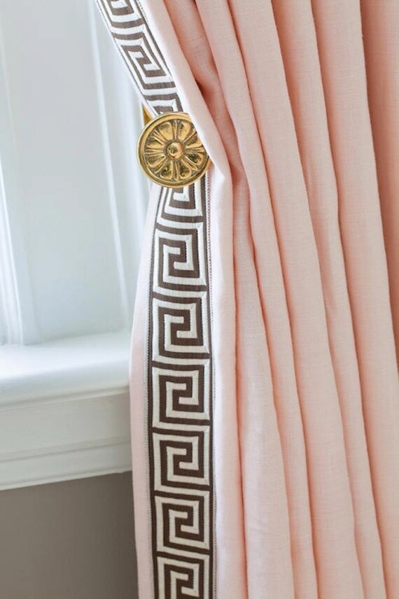 Pink Curtains Pink Drapes Pink Draperies Pink Window Etsy