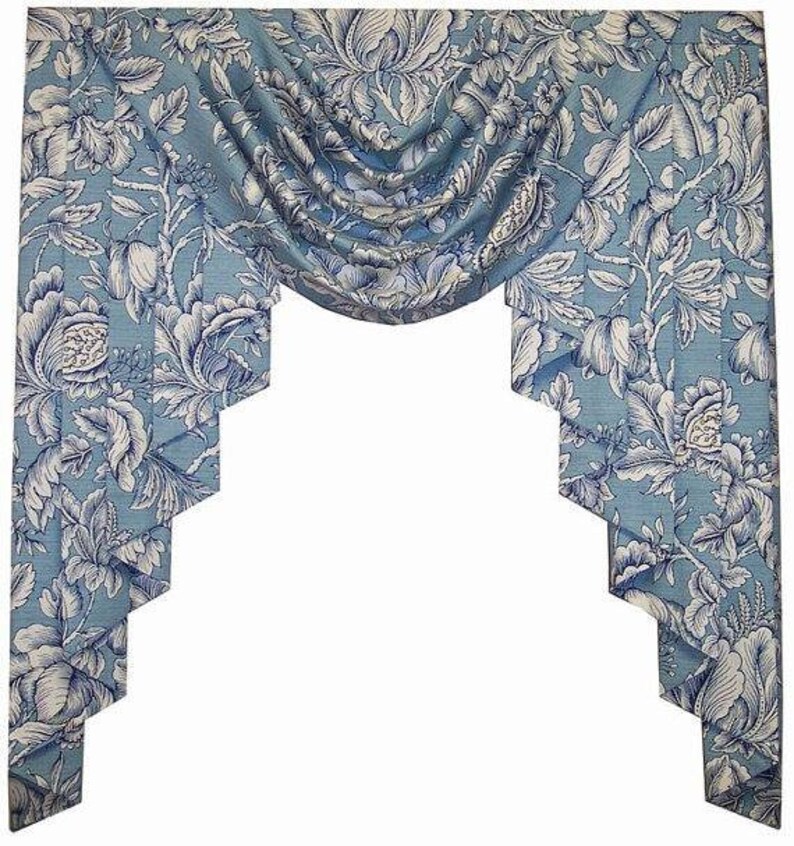 Pinch pleated drapes Custom made curtains Swags Jabots Etsy