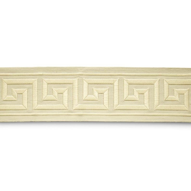 By the Yard Wide Trim 4 Inches Wide Greek Key Tape Trim Etsy