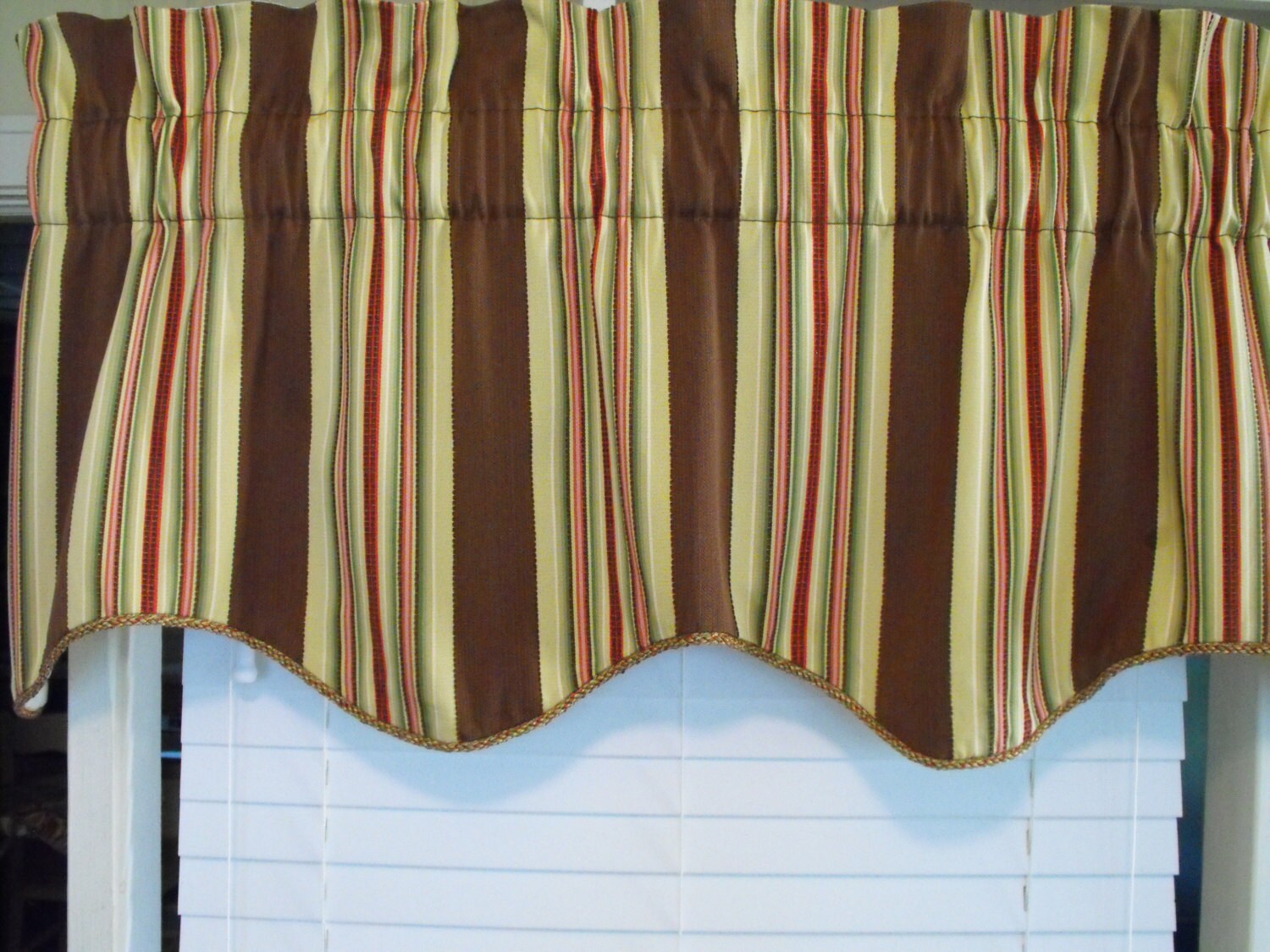 Window valance closeout valance clearance valance stripe Etsy