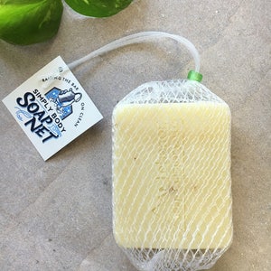 Filet de savon pour savon artisanal Chaussette à savon Sac à savon Porte-savon Accessoire pour savon Fabriqué aux États-Unis Économiseur de savon Light Green