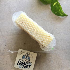 Filet de savon pour savon artisanal Chaussette à savon Sac à savon Porte-savon Accessoire pour savon Fabriqué aux États-Unis Économiseur de savon image 3