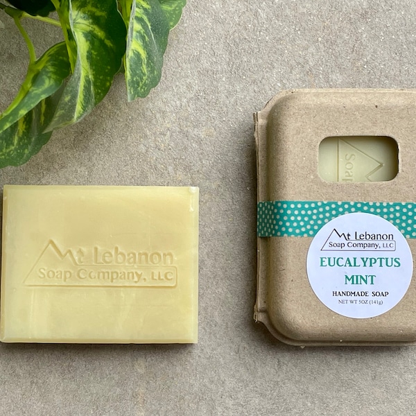 Mint Soap - Eucalyptus Mint Bar Soap - Natural Gift