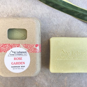 Rose Garden Soap - Valentines Day Gift - Cold Process Soap - Bar Soap - Rose Soap - Vegan Soap - Artisan Soap - Handmade Soap