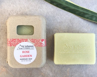 Rose Garden Soap - Valentines Day Gift - Cold Process Soap - Bar Soap - Rose Soap - Vegan Soap - Artisan Soap - Handmade Soap