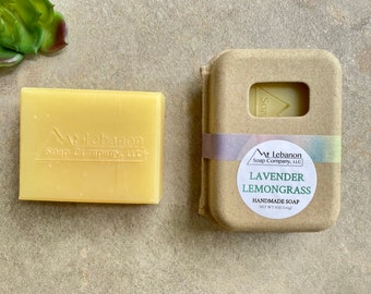 Lavender Lemongrass Cold Process Soap - Natural Bar Soap