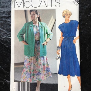 Vintage 1980s Half Size Unlined Jacket Dress and Tie Belt - Etsy