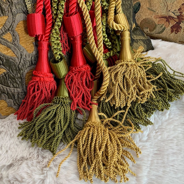 Rope Curtain Tie Backs Etsy