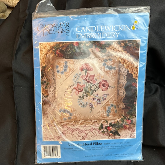 Kit d'oreiller broderie candamar chandelier - 14 vintage