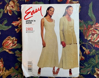 Simplicity Pattern 9755 MISSES & PETITE 2-HOUR JUMPER Sz 6-8