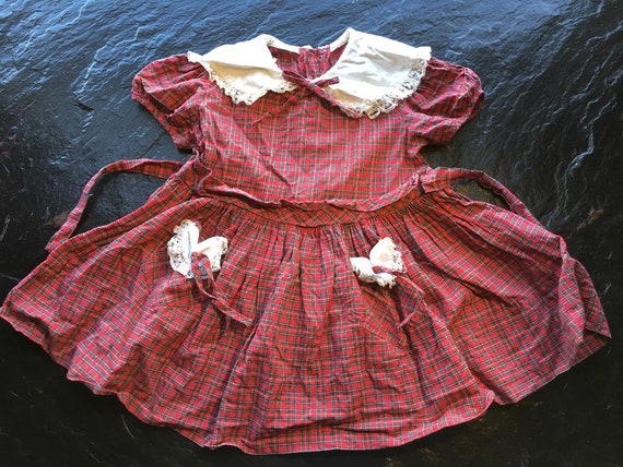 Vintage Mid-Century Girl's Dress // size 3T-4T? >… - image 5