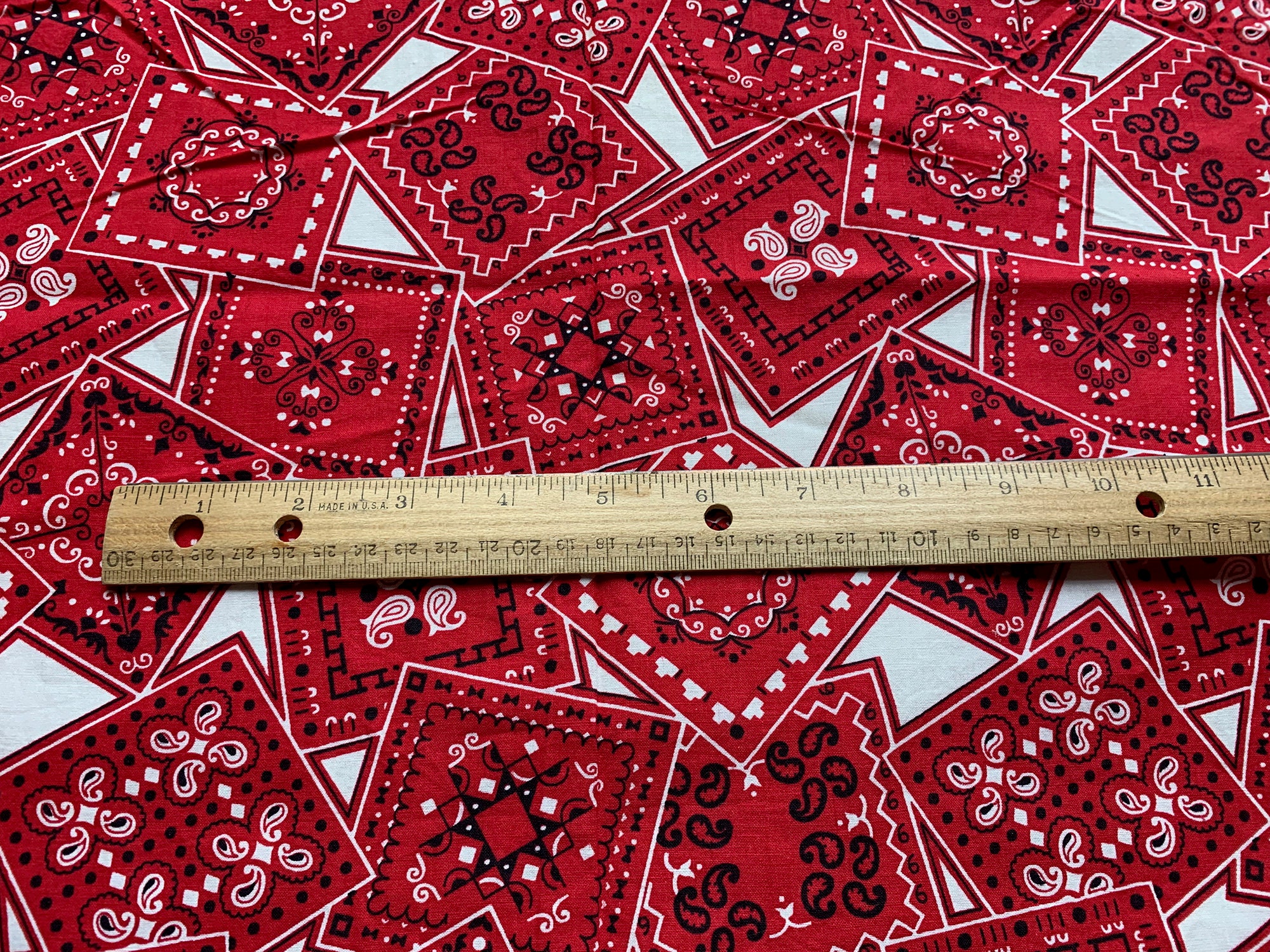 小物 60's Vintage bandanna iron cross pattern Rare 60s-70s iron cross vintage bandana vintage - Bandanas