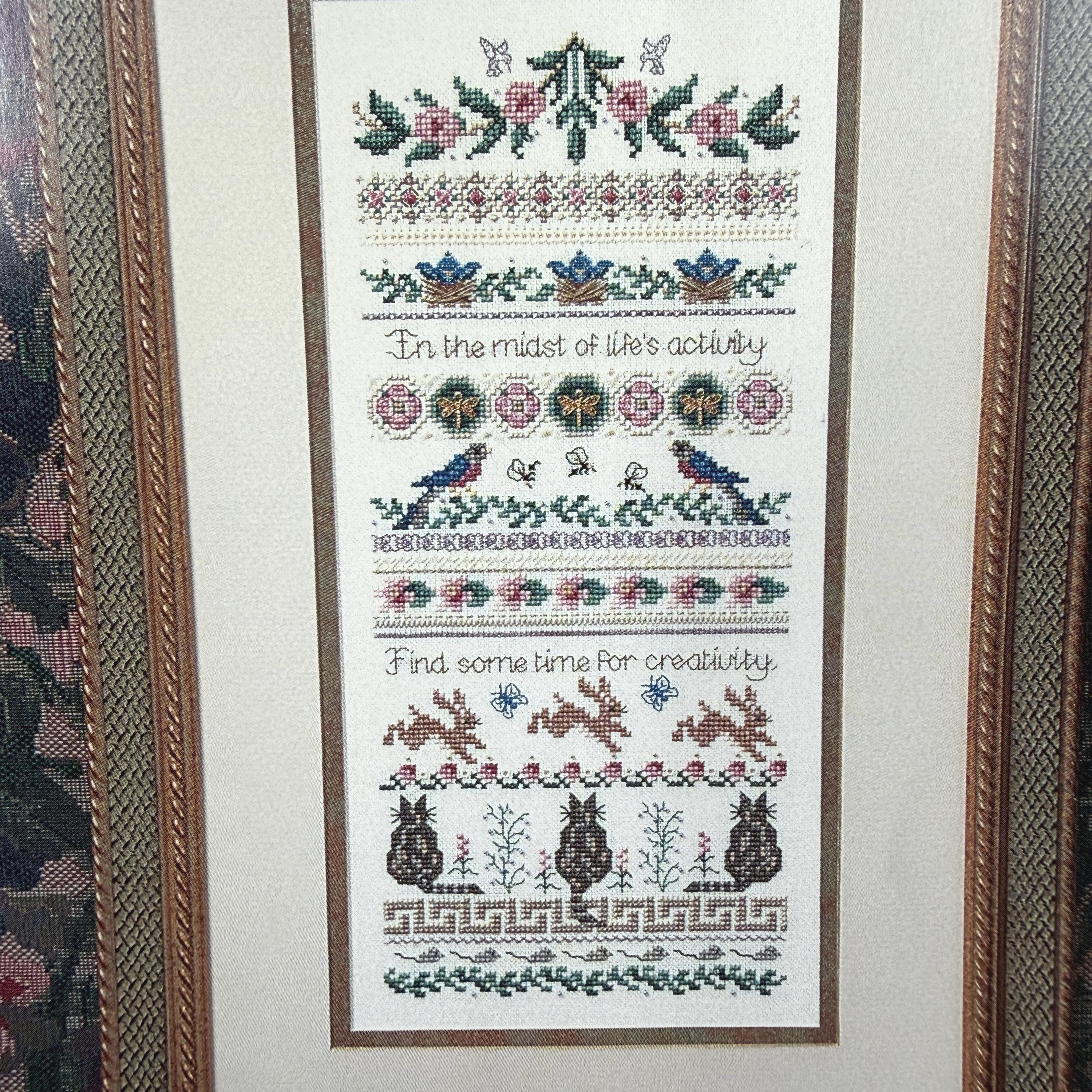 Just Nan Creativity Sampler Counted Cross Stitch Embroidery Kit