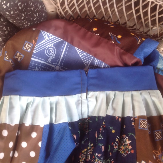 Vintage 1970s Patchwork Maxi Skirt - vintage fabr… - image 3