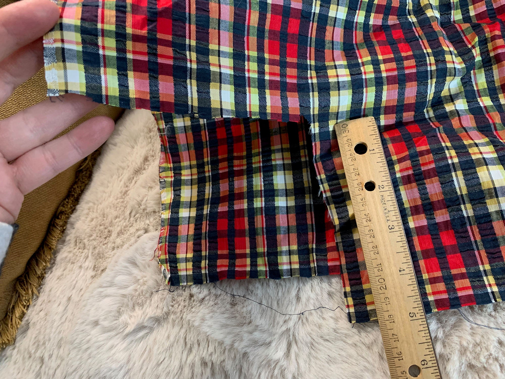 vintage USA fablic ラグ Dayton LS | Bonneville Blue Plaid