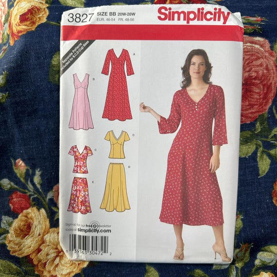Modello per abito da donna/signora o pezzi // Simplicity 3827