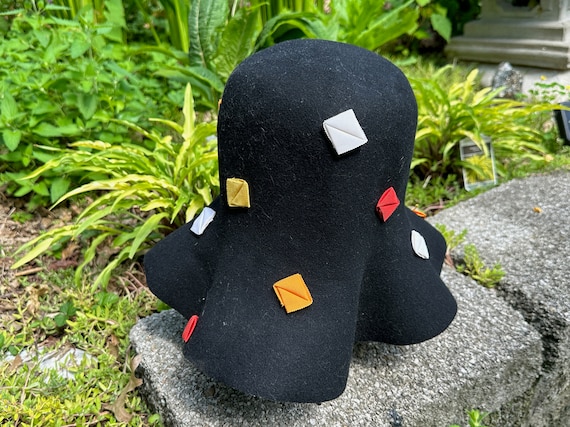 Black Felt Floppy with Grosgrain Ribbon‎ Hat Black Felt Floppy with‎ Grosgrain Ribbon Hat main image 3