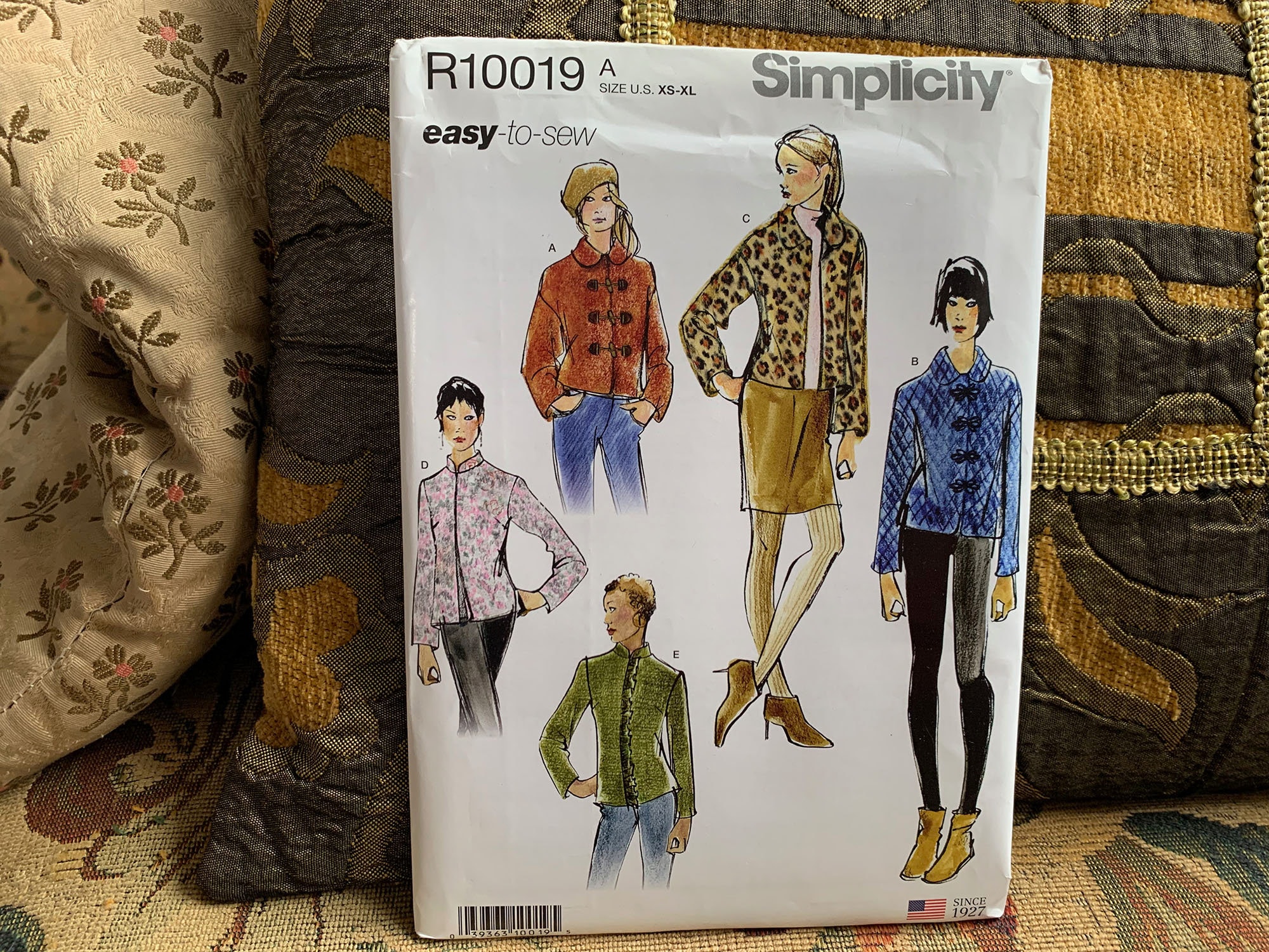 Misses' Lined Jackets With Fabric Variations Pattern // Simplicity ...