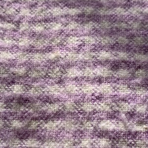 Antique Vintage Flannel Fabric- Lavender Purple & White Cotton Gingham Check // 18x28&quot; by the half yard &gt; Victorian, Edwardian, early 1900s