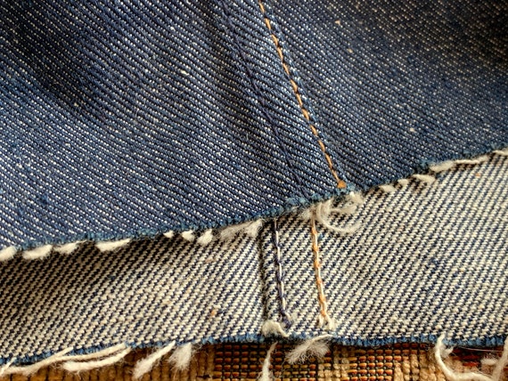 Vintage Dark Indigo Blue Denim Fabric Scraps // Two 17x17 Unused Cotton Denim  Twill Pant Legs, Jeans -  Ireland