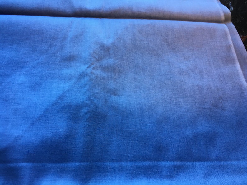 narrow width plain quilting cotton Victorian Edwardian Antique Vintage Solid French Blue Cotton Muslin Fabric 144x36 4 yards
