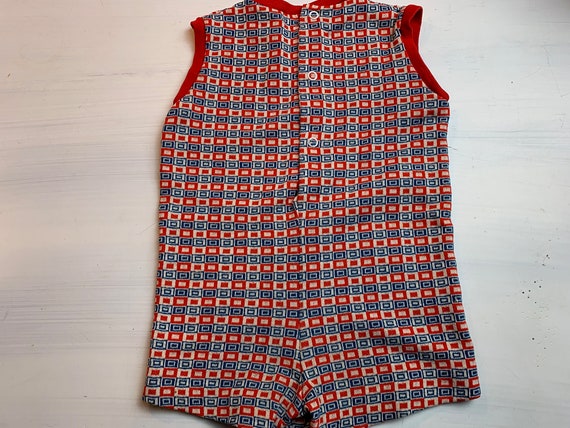 Vintage Child's Sailboat Romper // 16" > 1960s - … - image 5