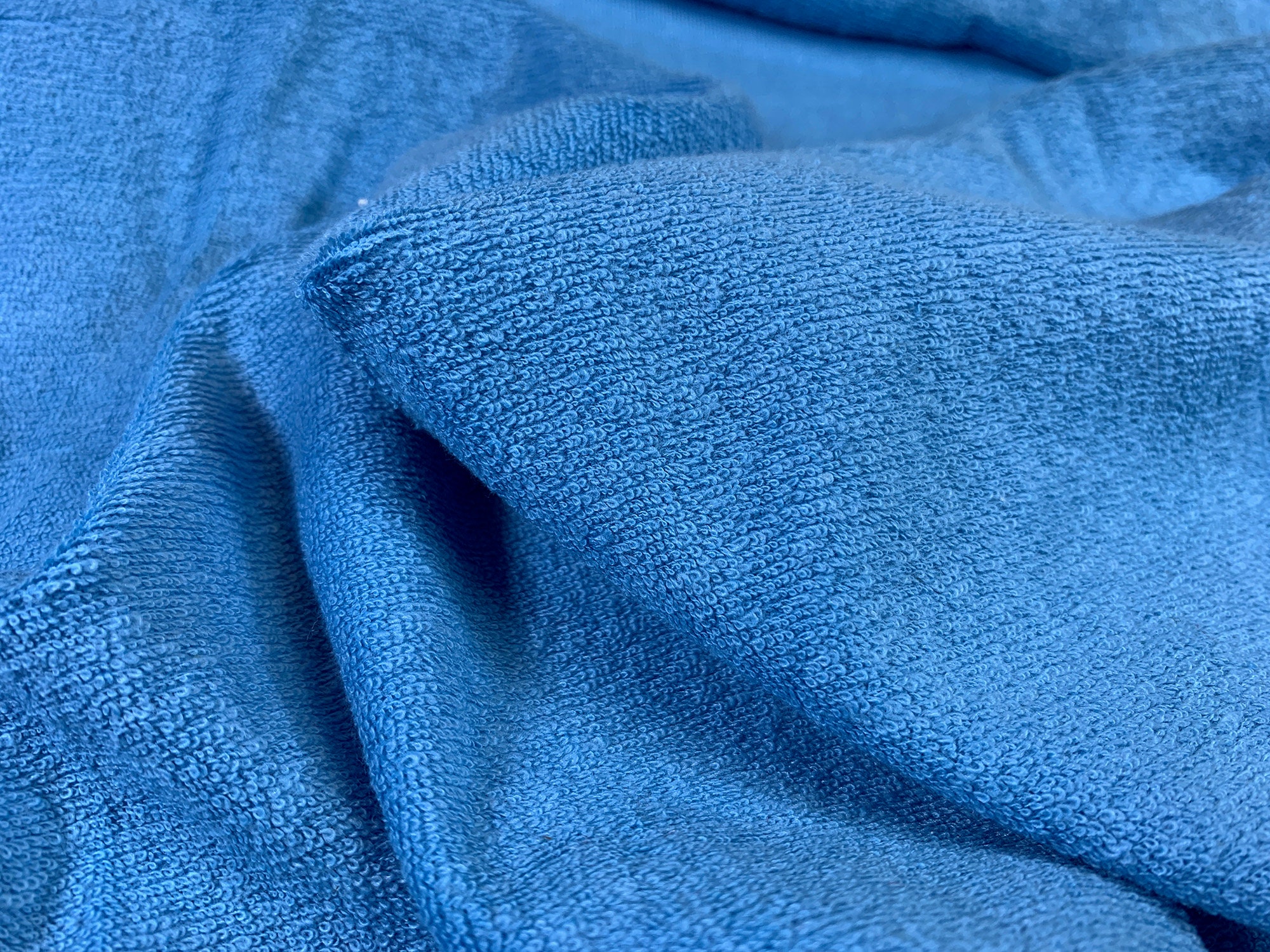 Vintage Cornflower Blue Terry Cloth Fabric // 18 Long X 66 Around Unused  Looped Pile, Stretch Knit -  Canada