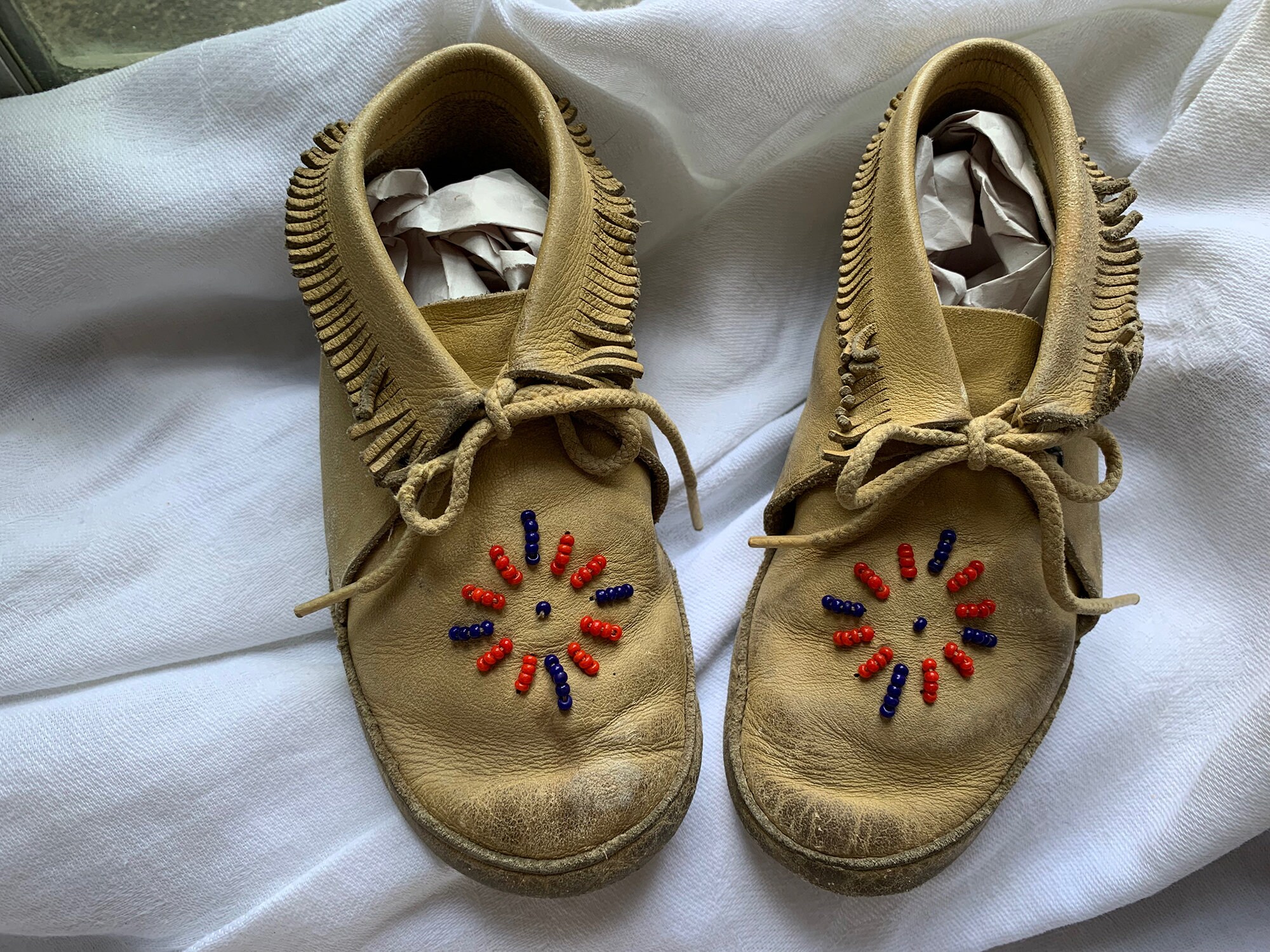 Beaded moccasins for sale sales