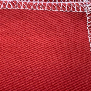 Sienna Red Twill Weave Fabric Sample // 15x24&quot; OR 20x20&quot; &gt; cotton, super soft feel &gt; Unused, 2 available