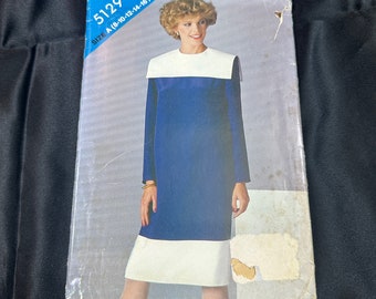 1980s Straight Sheath Dress Pattern // Butterick See & Sew