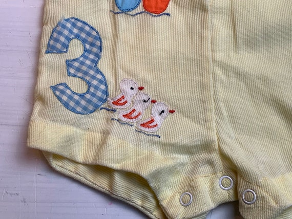 Vintage Toddler Bib Short Overalls // 16" tall > … - image 4