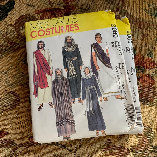 Passion Play Costumes Pattern // McCall's 2060 > Adult Sizes 34-36 and/or 38-40 > Unused > Roman soldier, Mary, church play