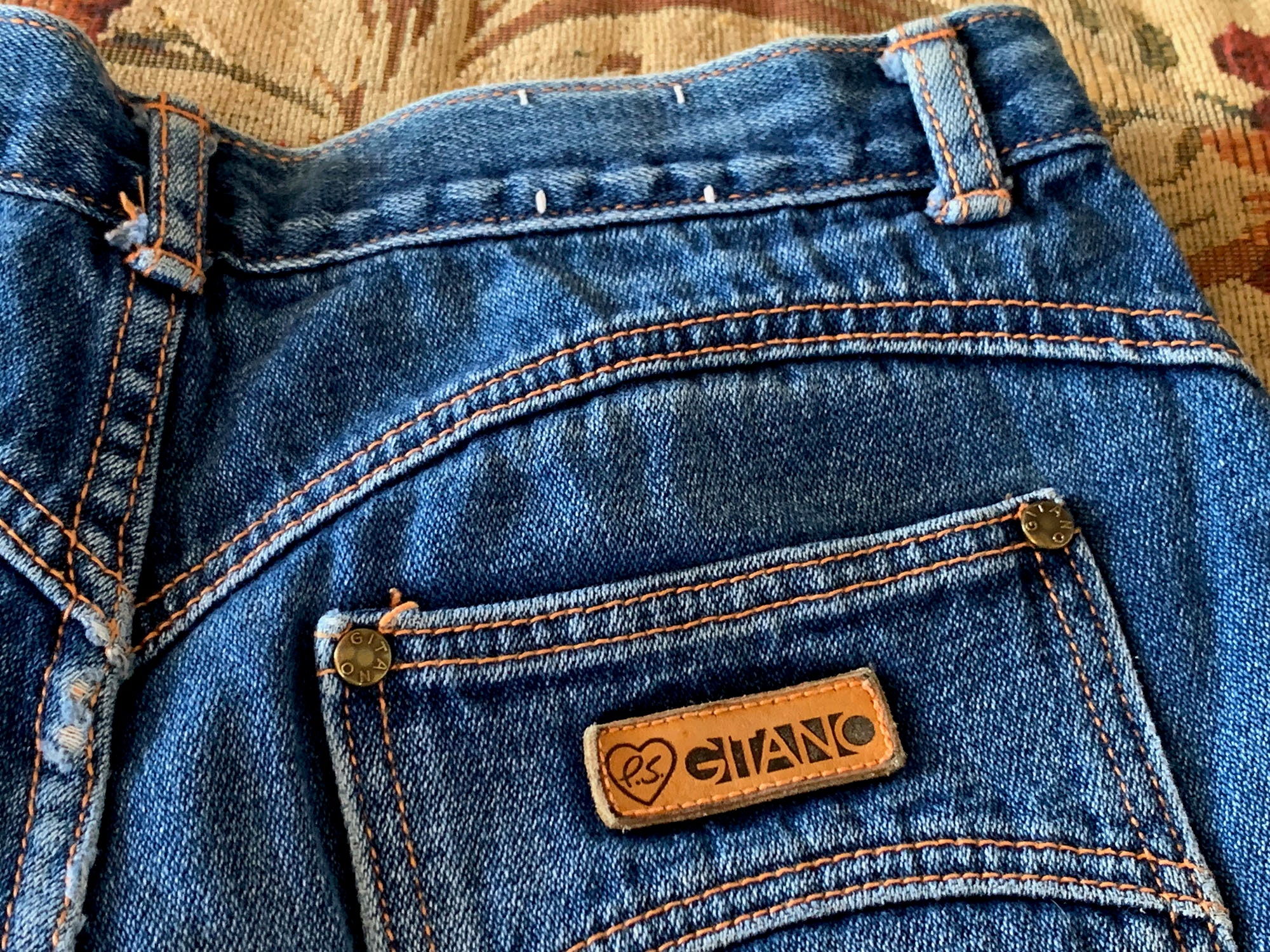 Vintage P.S. Gitano Jeans // Size 12 Short 1970s-1980s Blue Denim Jean Pants  High Waist, Straight Leg, Perfect Wear Made in Japan - Etsy