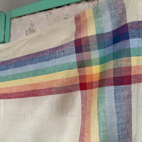 Rainbow Tablecloth Etsy